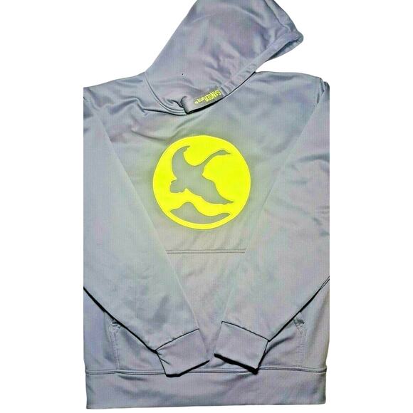 Gander Mountain Other - Gander Mountain Neon Goose Logo Grey Hoodie Pullover Men's Medium M